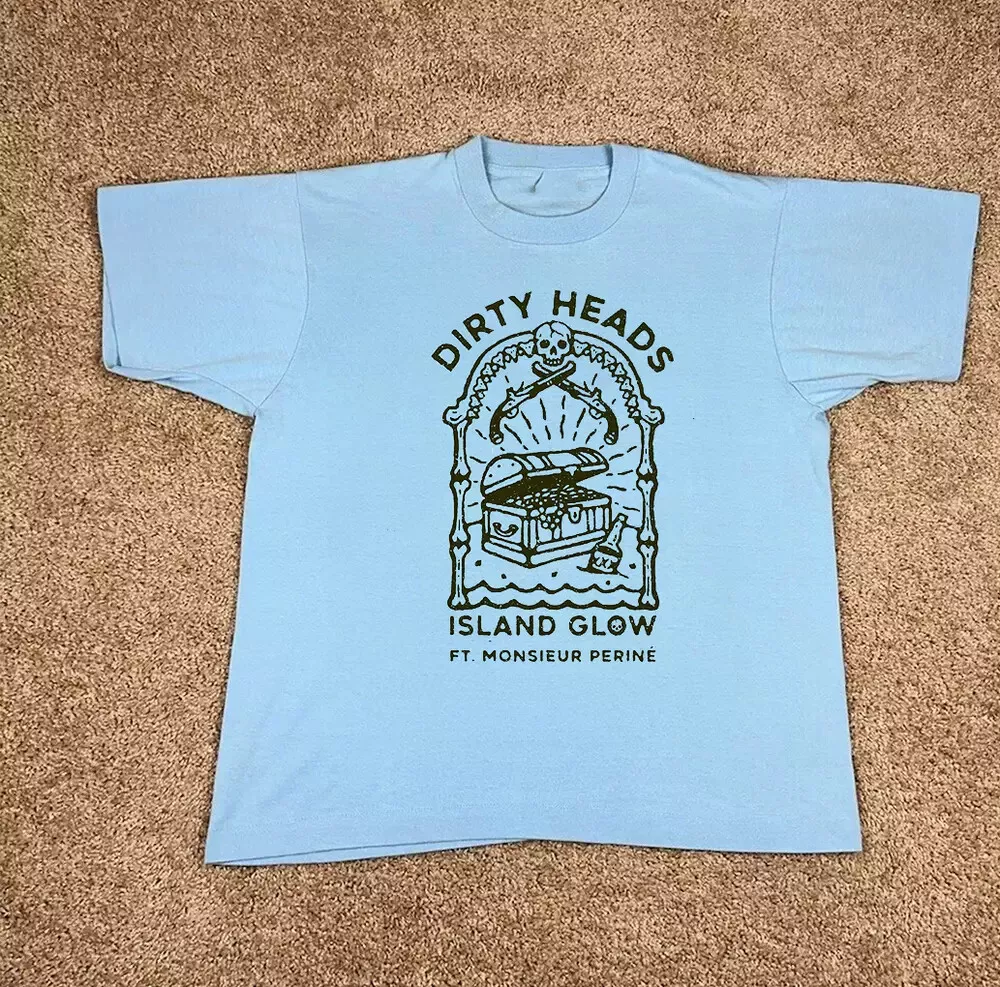 Dirty Heads Band Island Glow Light Blue T SHIRT Full Size S-5XL QT185