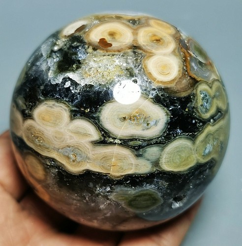 Sammlung! Roher NATÜRLICHER OZEANJASPIS Geode QUARZKRISTALL Kugel Kugel HEILUNG - Bild 3 von 12