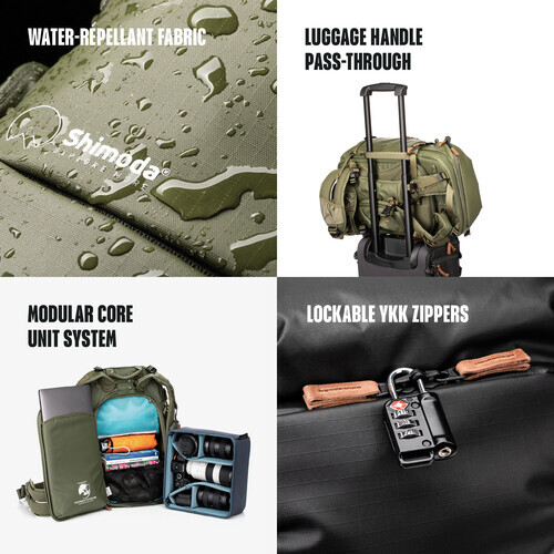 ¡Nuevo!!! Mochila fotográfica Shimoda (520-155) Designs Explore v2 30 (verde ejército) - Imagen 6 de 8