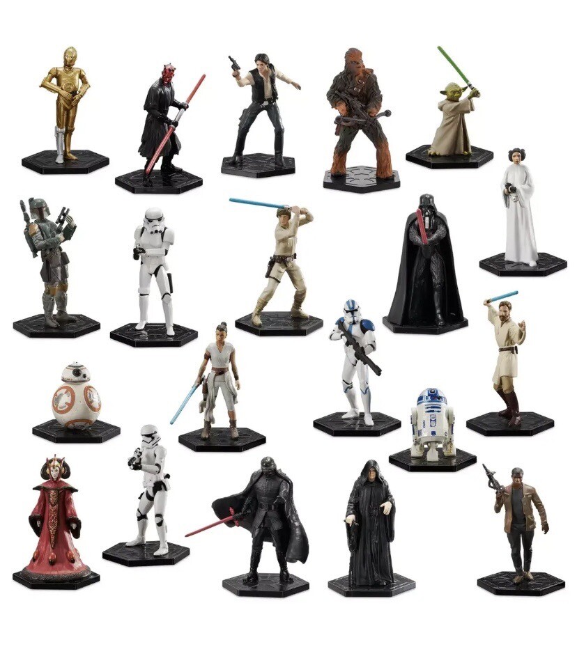 Star Wars Mega Figurine Set Disney Park Store New Sealed Box Free