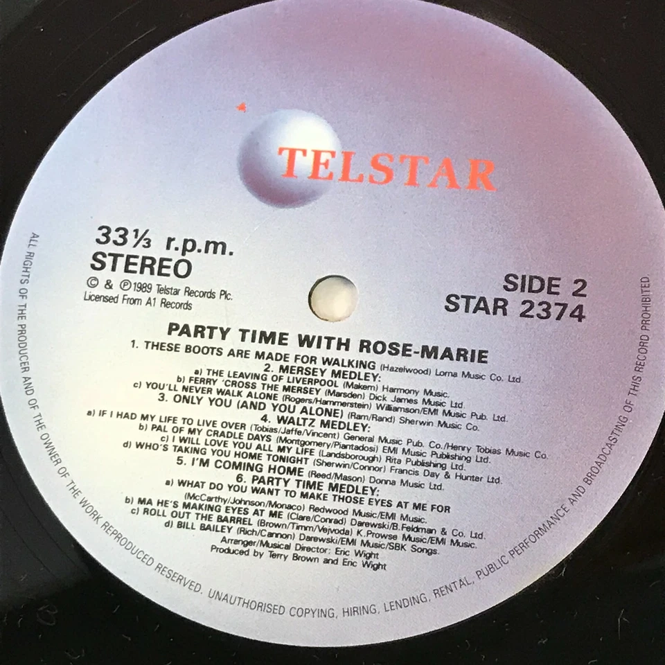 ROSE MARIE The Rose-Marie Party Album 1989 UK vinyl LP Beatles Medley record - Image 3 of 4