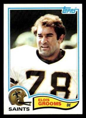 Elois Grooms 1982 Topps Rookie Card #406 New Orleans Saints