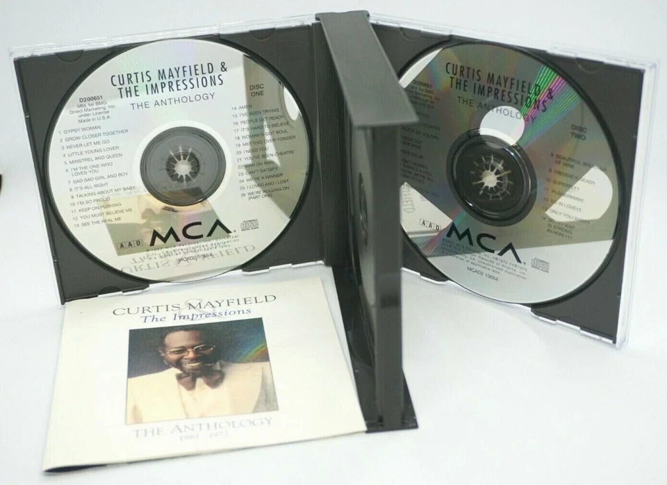 Curtis Mayfield & The Impressions : The Anthology 1961-1977 2CD Album - HTF - Image 3 of 4