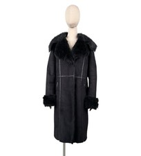 Save The Queen Suede Faux Fur Coat Women s Si...