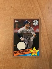 2020 Topps Series 2 - Alex Bregman - Gold 1985 All Star Relic #d 45/50 ASTROS