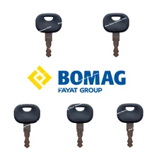 5 Bomag Roller Compactor ignition keys 05755125 5755124 Wacker Neuson Challenger