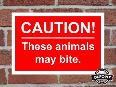 Achtung Diese Tiere können 2 Materialien beißen.