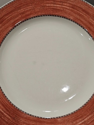 Set of EIGHT Wedgwood Sarah's Garden Dinner Plates 11 1/8" Blue Red Yellow - Picture 15 of 18