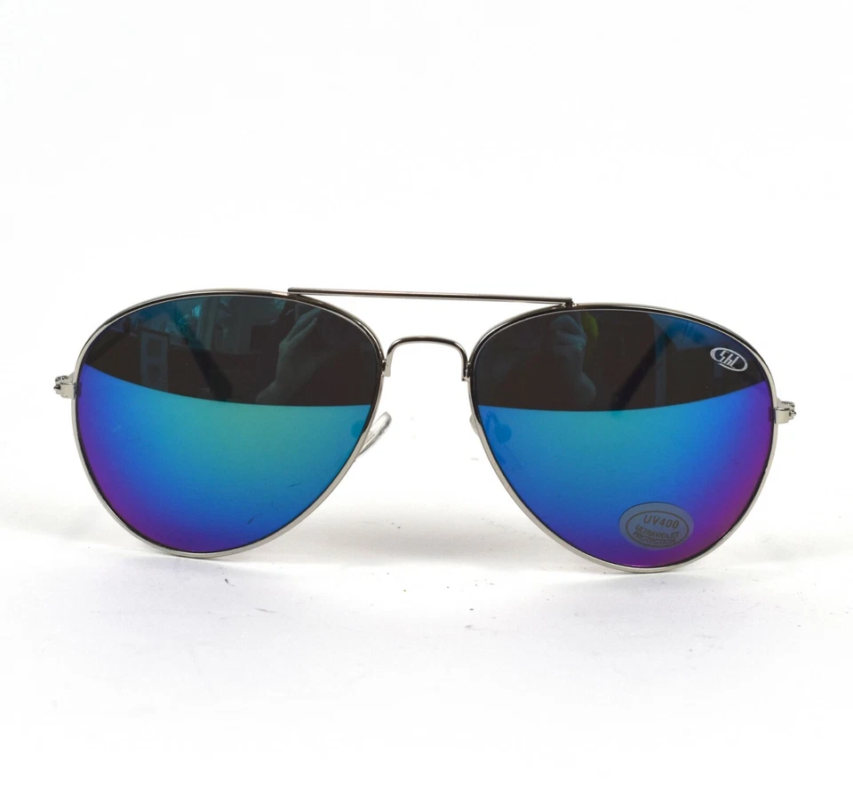 One Way Mirror Aviator Sunglasses * UV400 * Shatter Resistant * unisex * Jade - Image 3 of 4