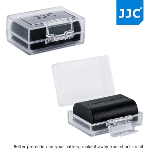 JJC 4PCS Water-Resistant Battery Case for Canon Nikon Sony Fujifilm DSLR Camera - Picture 2 of 12