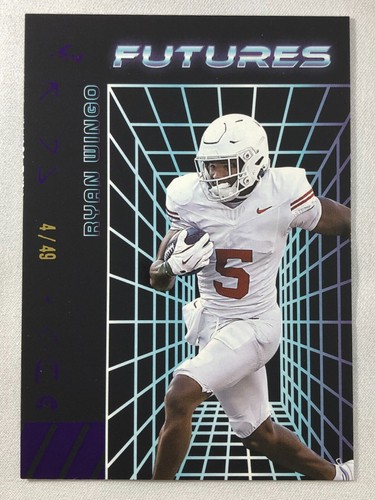 2024 Leaf Futures RYAN WINGO Purple Parallel! SP #'d /49!