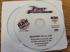 FAST & FURIOUS RAW THRILLS RECOVERY CD DISK Set V2.02 USED WORKING Old Microtel