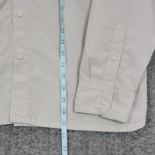 Merrell Shirt Mens XL Tan Stripe Button Up Long Sleeve Vented Hiking Fishing - Picture 4 of 17
