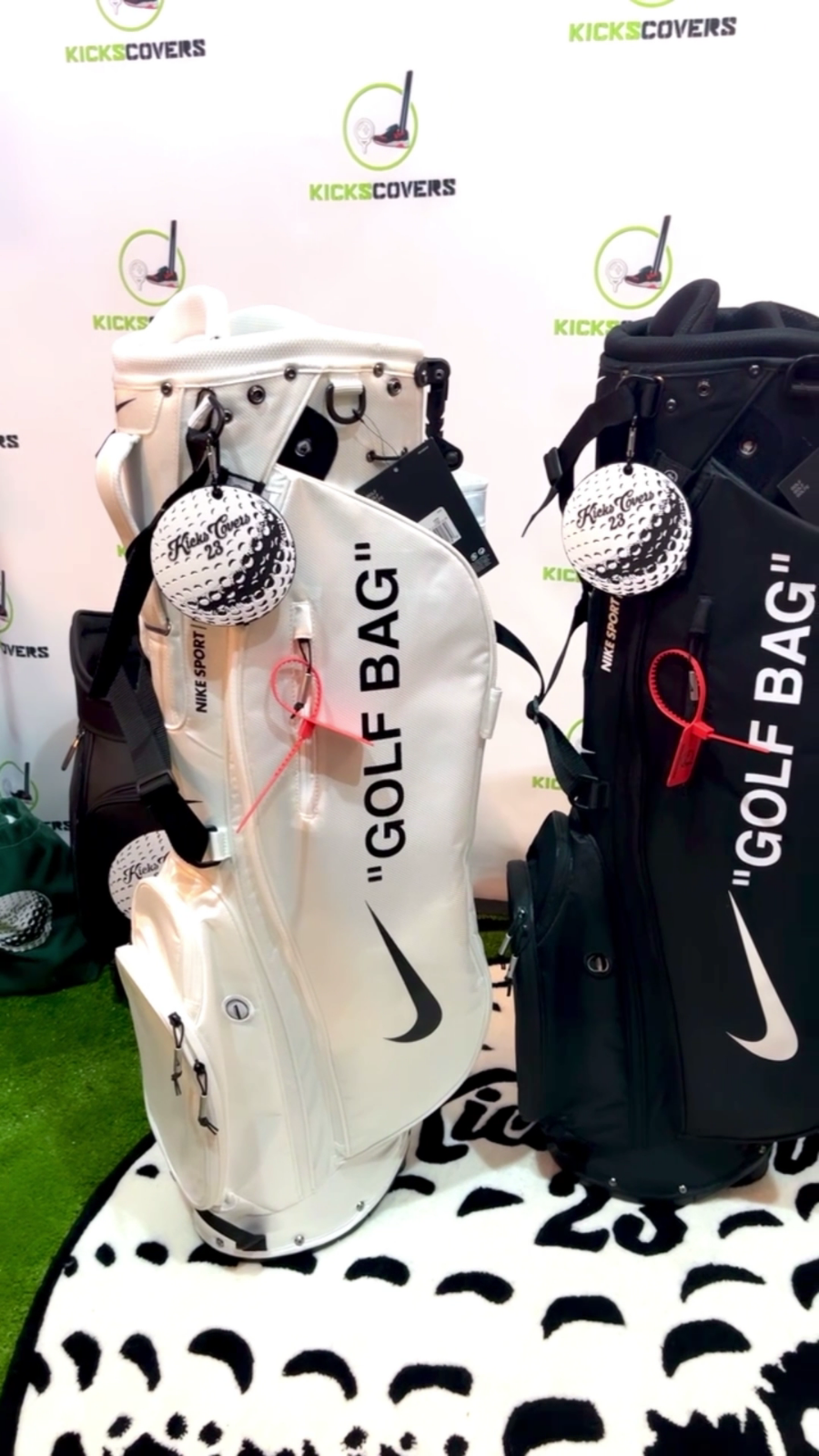 Nike Sport Lite “GOLF BAG” OffWhite Inspired Golf Bag W/ Zip Tie Nike