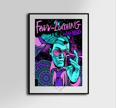 Fear And Loathing Drink me Canvas Poster Wall Art Home Decor