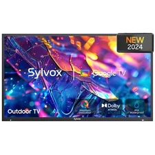 43" QLED Outdoor TV SYLVOX SMART Google TV  Waterproof 1000nits For Partial Sun