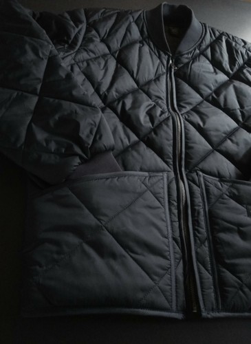 Dickies Water Repellent Diamond Quilted Nylon Casual Work Navy Bomber Jacket SML - Picture 6 of 9