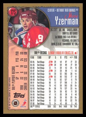 Steve Yzerman 1998 Topps #175 | eBay