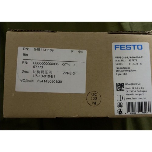 1PCS NEW FESTO VPPE-3-1-1/8-10-010-E1 557773 Proportional valve - Picture 2 of 2