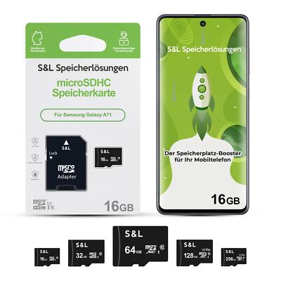 microSD Micro SD Speicherkarte für Samsung Galaxy A71 16GB 32GB 64GB 128GB 256GB