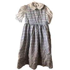 West Point Pepperell Fabric Hand Crafted Girls Ladybug Maxi 2 Pc Dress 6/7  VNTG