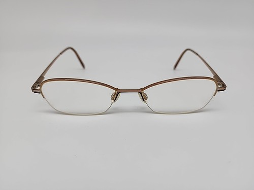 Elle Halfrimless Eyeglasses EL18706 51-17-135 Brown Polish - Picture 2 of 11