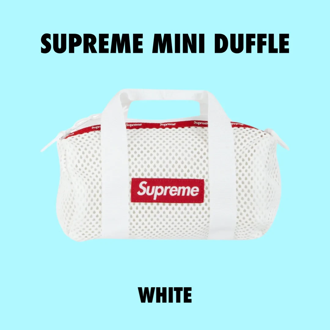 Supreme Mesh Mini Duffle Bag White