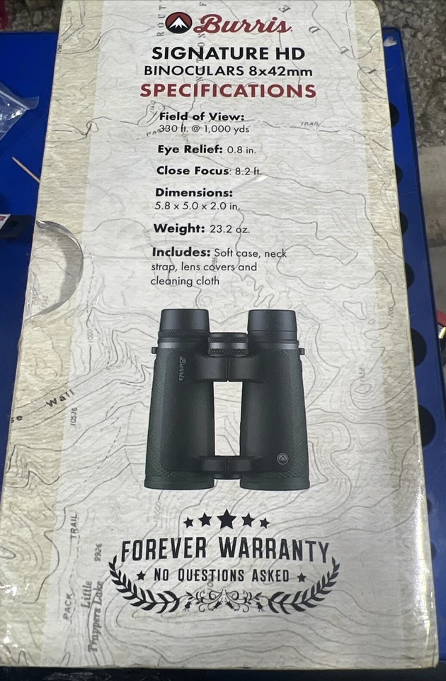 Burris Signature HD 8x42 Green Binoculars 300298 NEW - Image 3 of 4