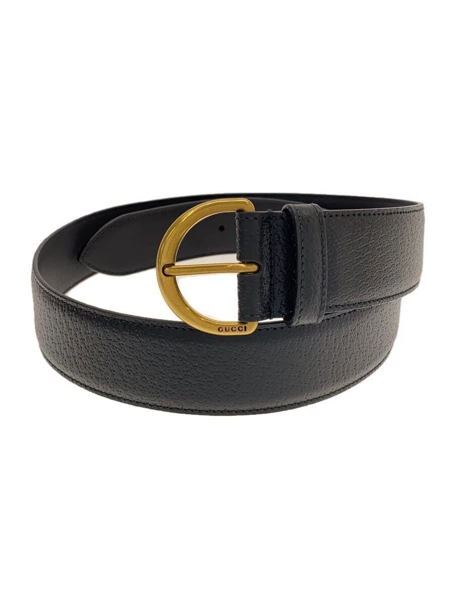 Ceinture GUCCI cuir noir uni homme 573325 occasion