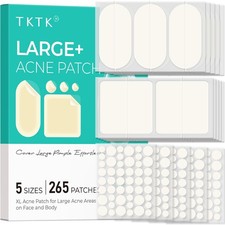 TKTK Large Pimple Patches for Face, 60 x 30 mm XL Acne 1 Count Pack of 265 