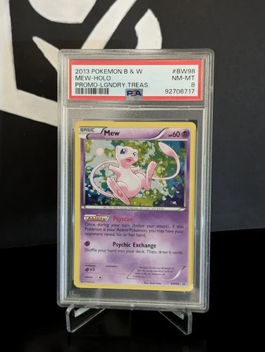 2013 Pokémon B&W Mew Holo Legendary Treasures Promo PSA 8 #BW98 Low Pop!