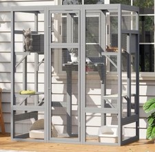 New 70 Inch Catio Outdoor Cat Enclosure, Large Cat House for Outdoor Cats