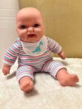 Berenguer Baby Doll (Preloved) Dinosaur Outfit & Adoption Cert - Soft Body
