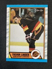 1989-90 O-Pee-Chee #89 Trevor Linden RC Rookie Vancouver Canucks