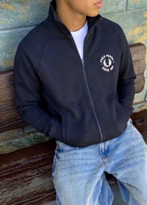 Fred Perry Trainingsjacke   Dunkelblau   Track Jacket mit Kreis-Logo   Gr. M