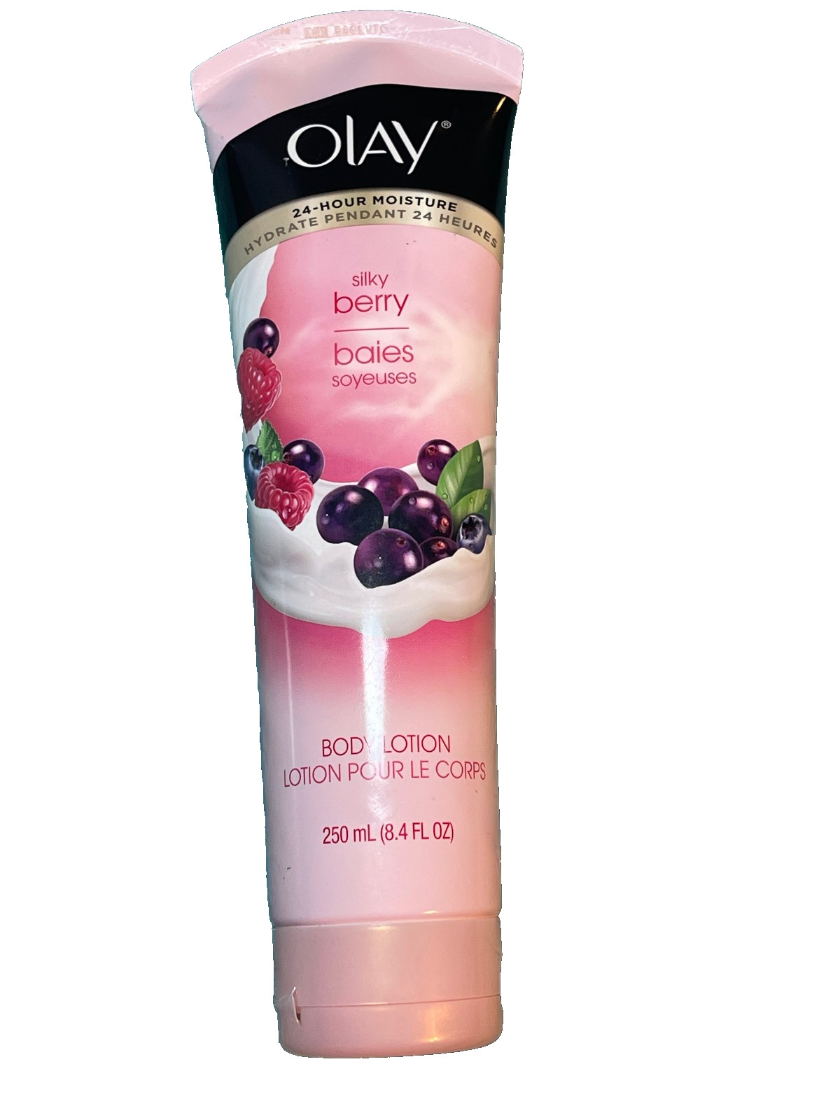 Olay Silky Berry 24-Hour Moisture Body Lotion 8.4 Fl Oz Disc
