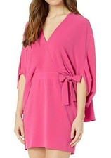 Halston Women's Draped Sleeve Dress Azalea Size 8 -