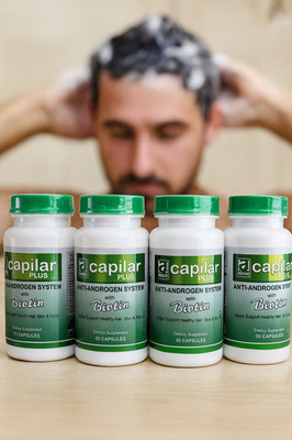 4 Capilar Plus 60 Cap Vitamins Anti-Androgen Biotin Control Hair Treatment PELO