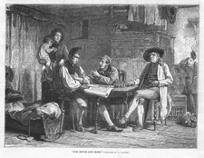 FOR HOUSE AND HOME by Benjamin Vautier - Antique Print 1870