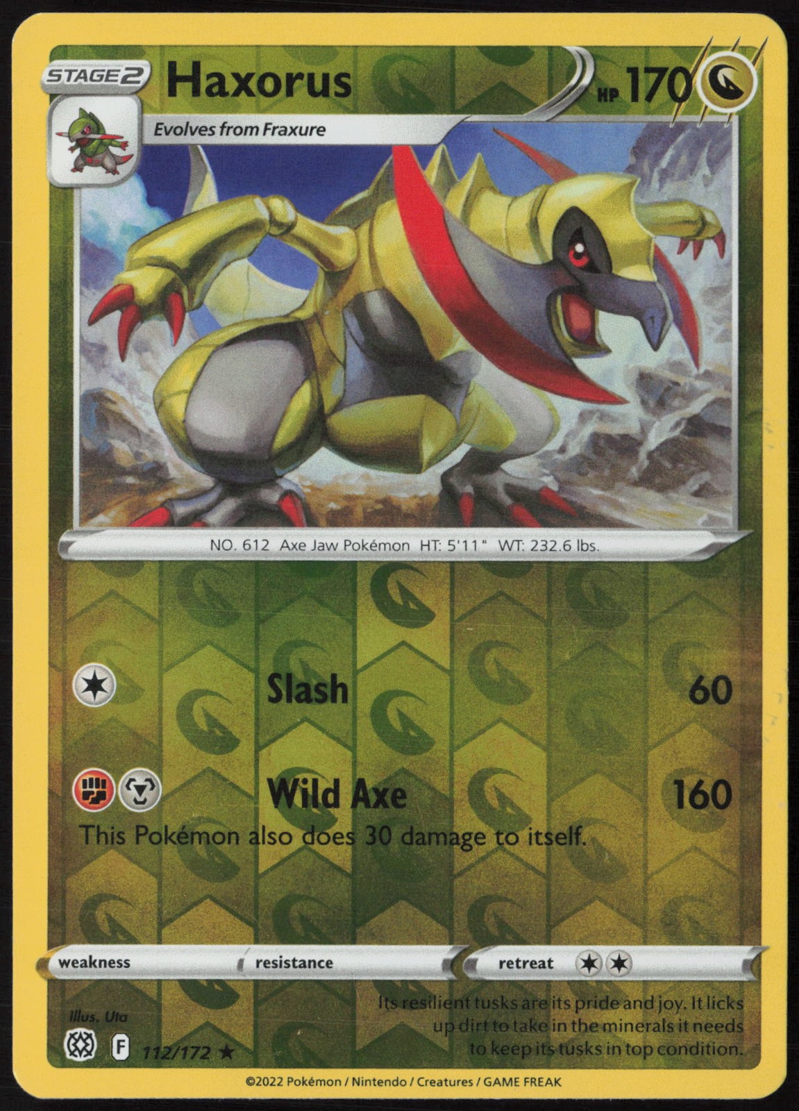 Haxorus Reverse Holo 112/172 SWSH09: Brilliant Stars LP
