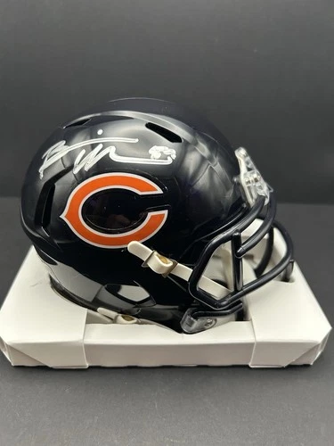 Brian Urlacher Signed Chicago Bears Mini Helmet Riddell #54 Auto Player Hologram
