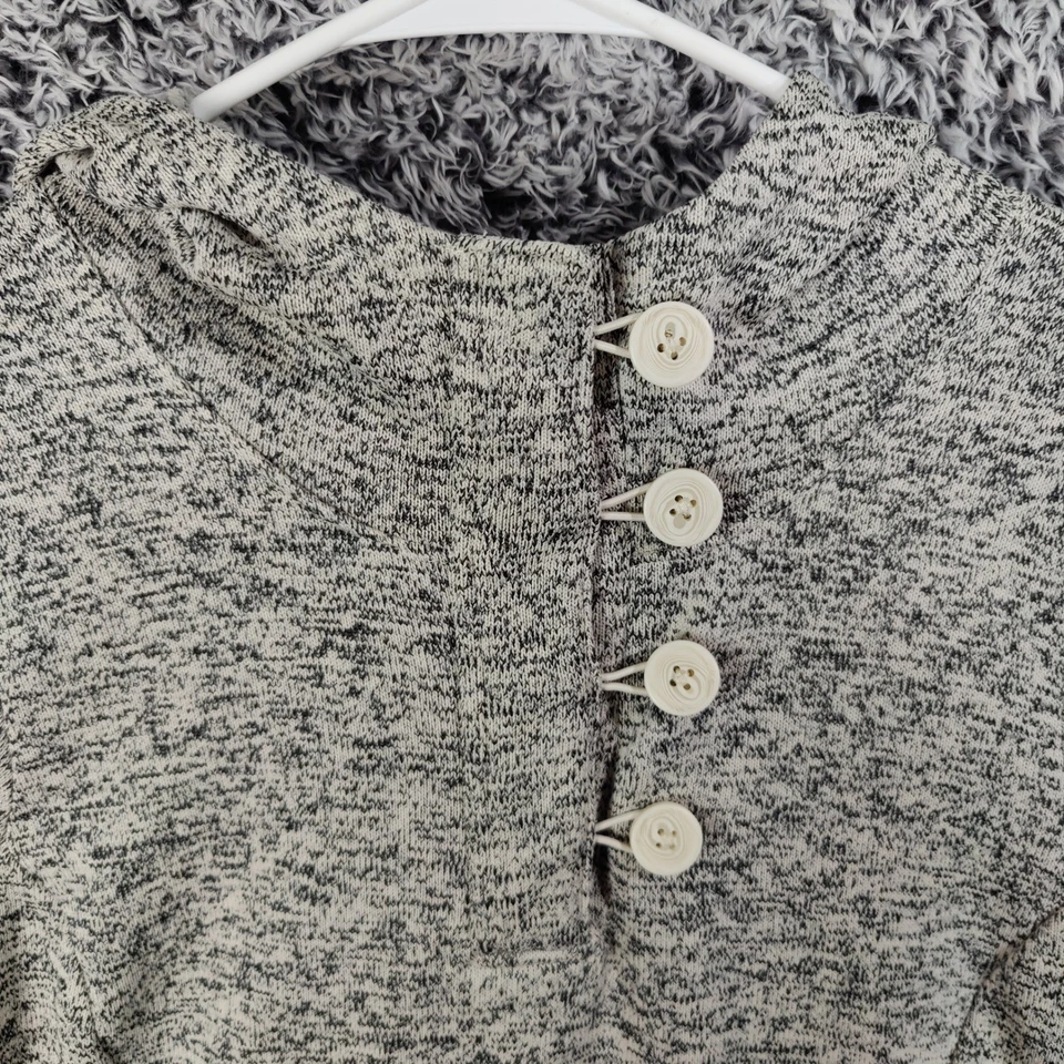 Columbia Mujer XL Darling Days Acogedor Polar Pullover Sudadera con Capucha Gris Claro Moteado Foto 3 de 4