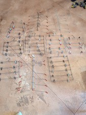 Lot of 10 Vintage MCM Metal Clip  Tiered Hangers Pants Skirts Etc Retail