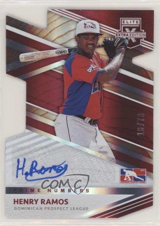 2020 Elite Extra Edition Dominican Prospect League 18/70 Henry Ramos Auto fm0