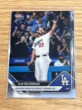 2025 MLB Topps NOW 734 Kershaw's final home pitch before retirement