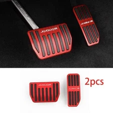 2017-2023 Brake Pedal Accelerator Pedal Cover Trim For Jaguar F-PACE Red Alloy