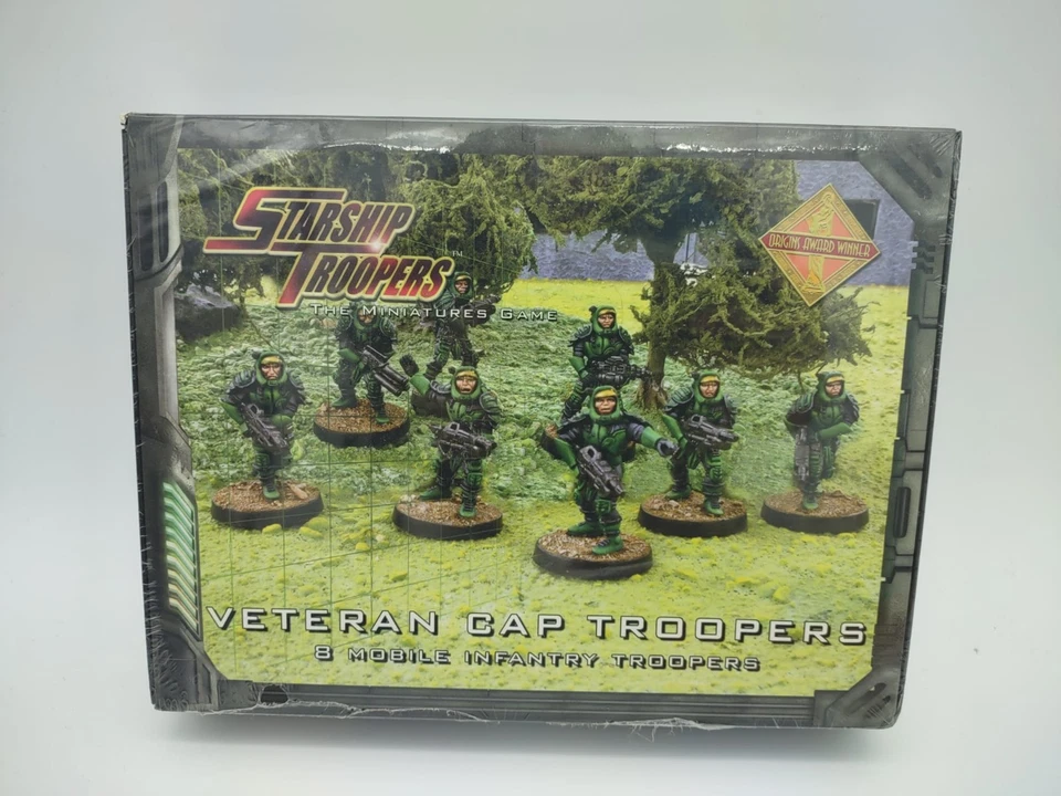 Starship Troopers METAL Miniatures VETERAN CAP TROOPERS box Mongoose Publishing - Image 1 of 3