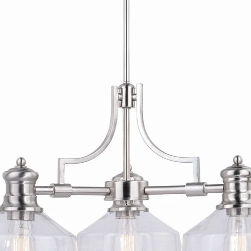 Beloit 3-Light Chandelier in Farmhouse Style 20 Inches Tall and 26 Inches Wide - Picture 5 of 6