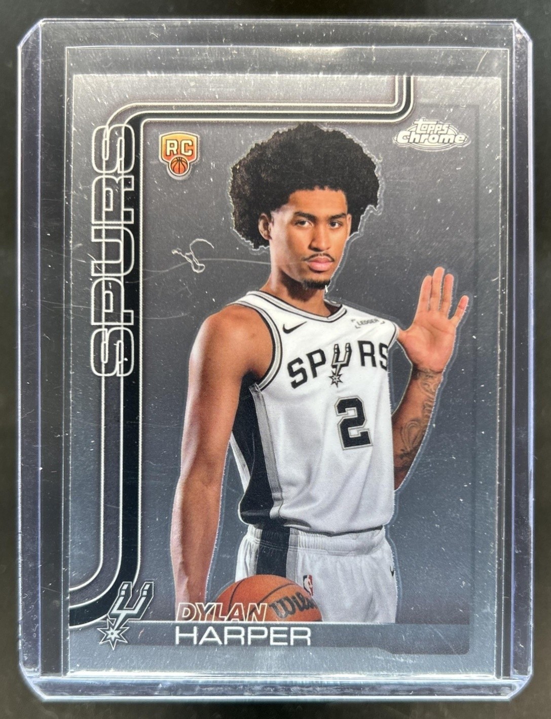 2025-26 Topps Chrome Dylan Harper Image Variation RC Rookie SSP #252 Spurs