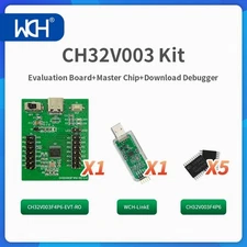 CH32V003 Kit - QingKe RISC-V2A MCU 48MHz, 1-Wire SDI
